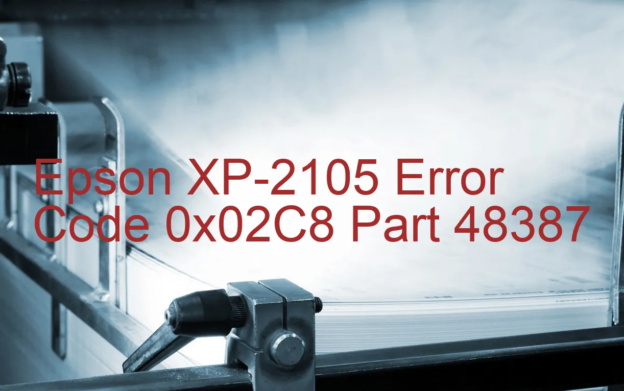 Epson XP-2105 Code d'erreur 0x02C8