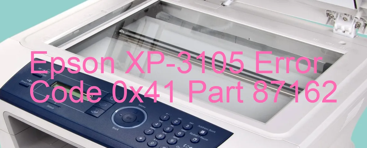 Epson XP-3105 Code d'erreur 0x41