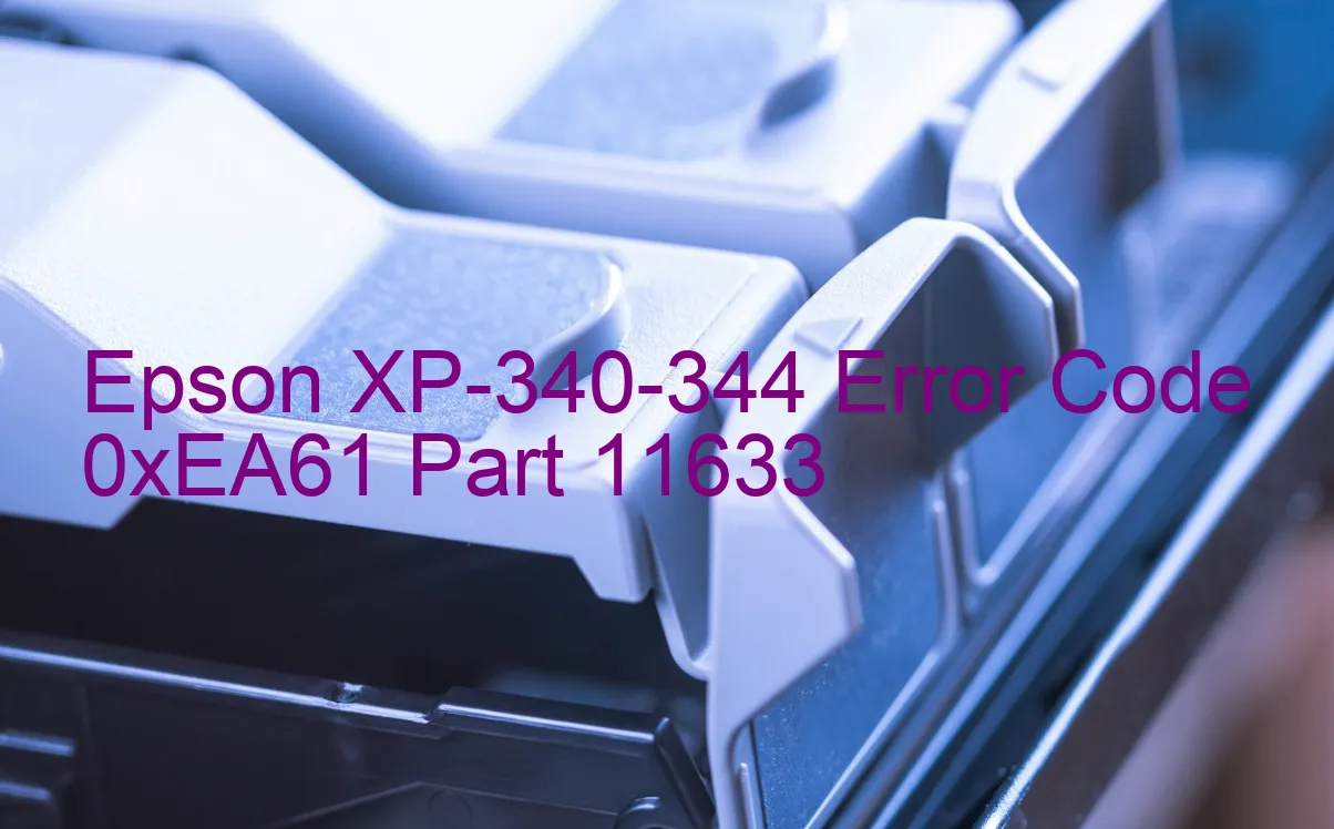 Epson XP-340-344 Code d'erreur 0xEA61