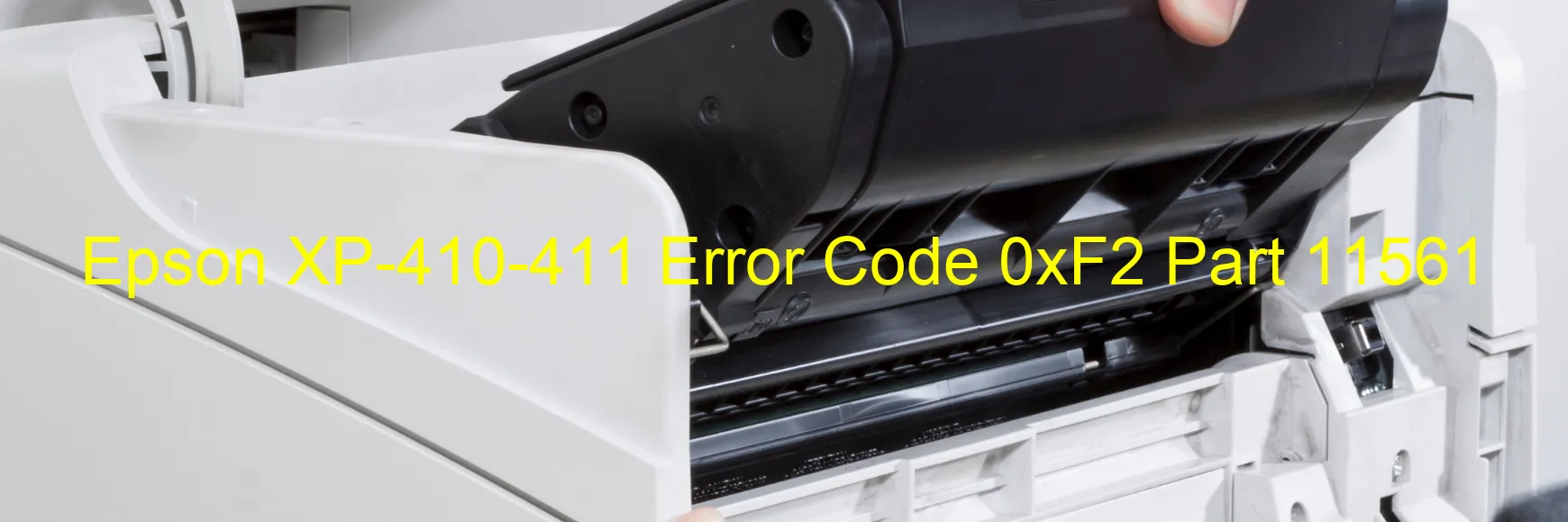 Epson XP-410-411 Code d'erreur 0xF2