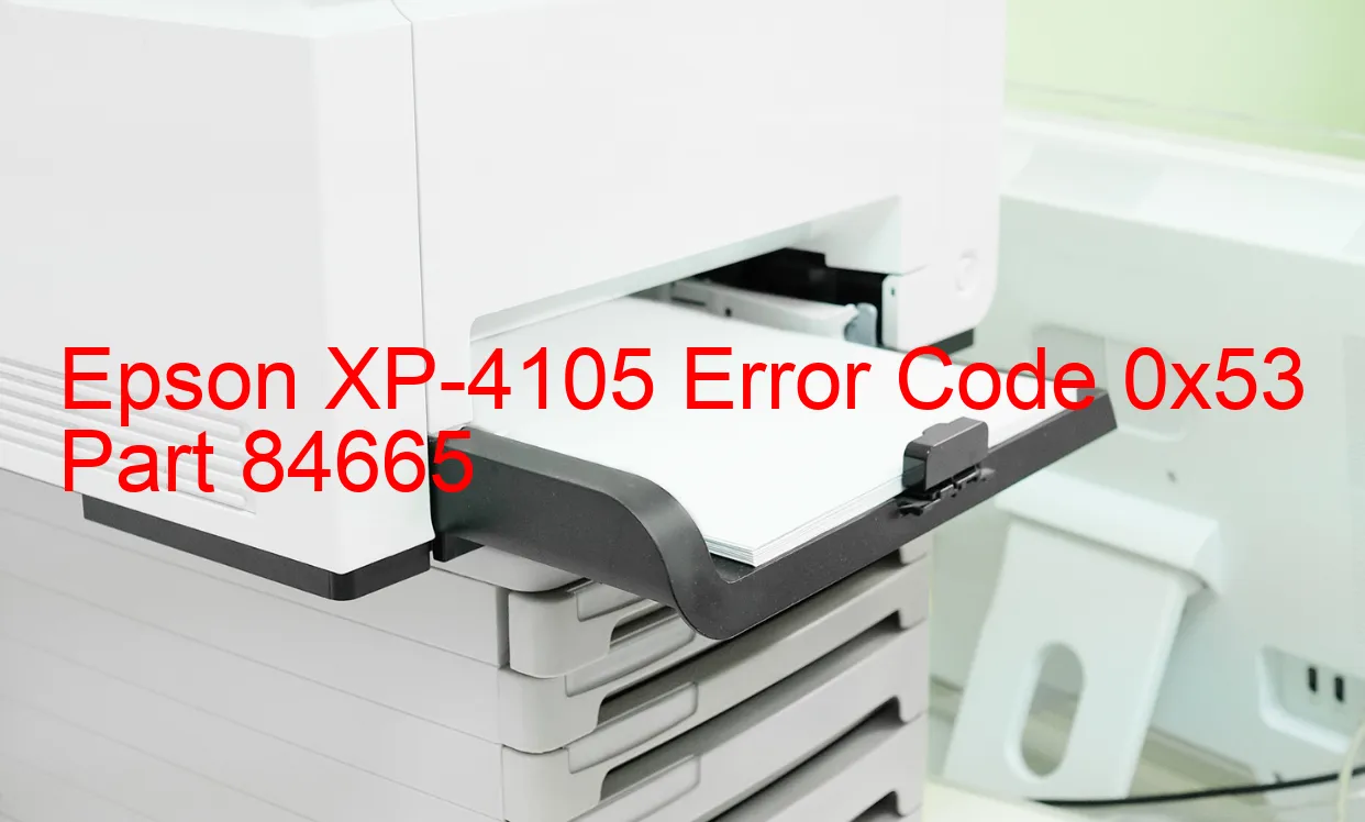 Epson XP-4105 Code d'erreur 0x53