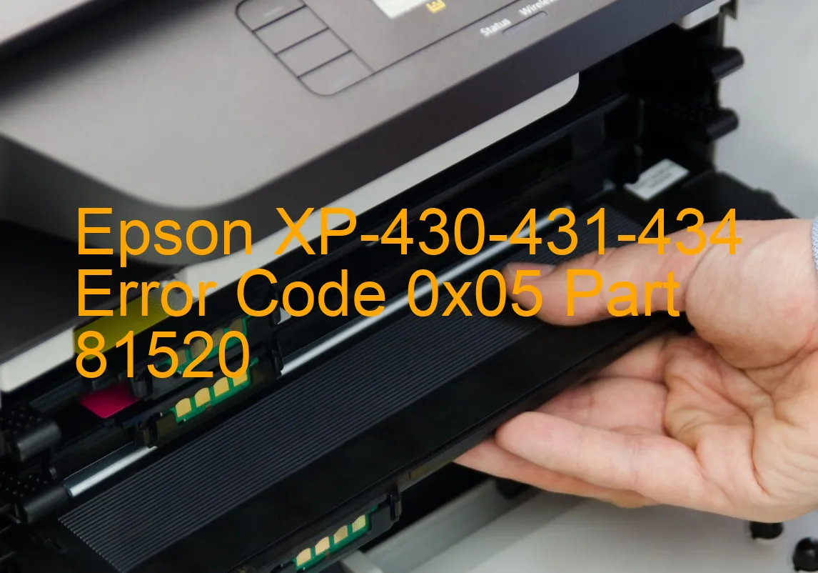 Epson XP-430-431-434 Code d'erreur 0x05