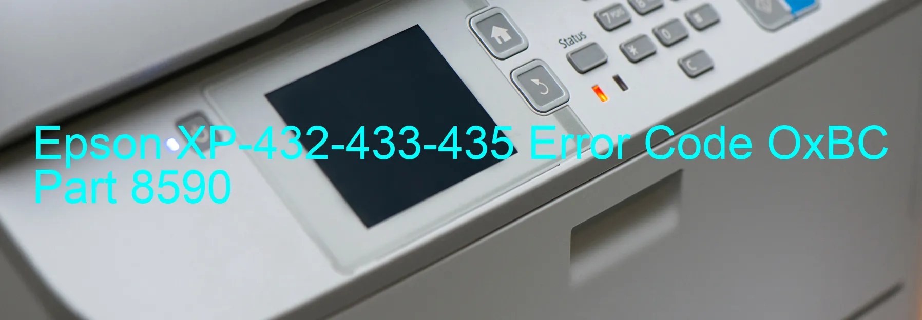 Epson XP-432-433-435 Code d'erreur OxBC