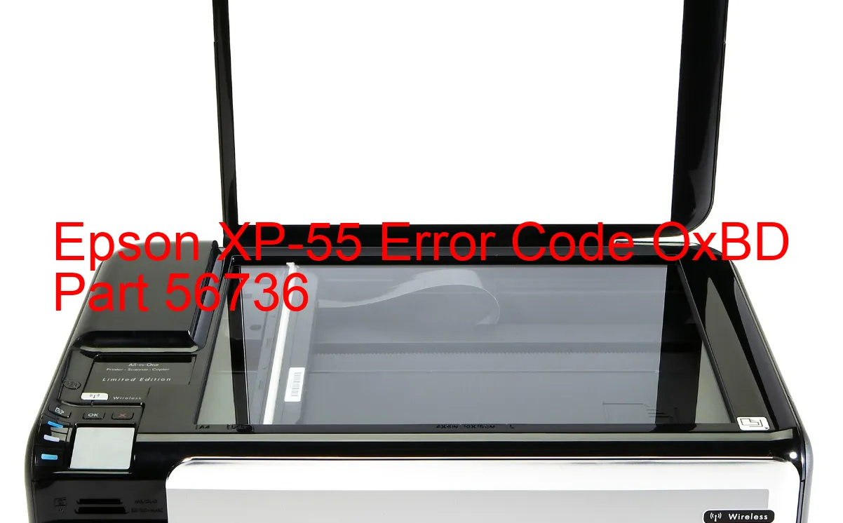 Epson XP-55 Code d'erreur OxBD