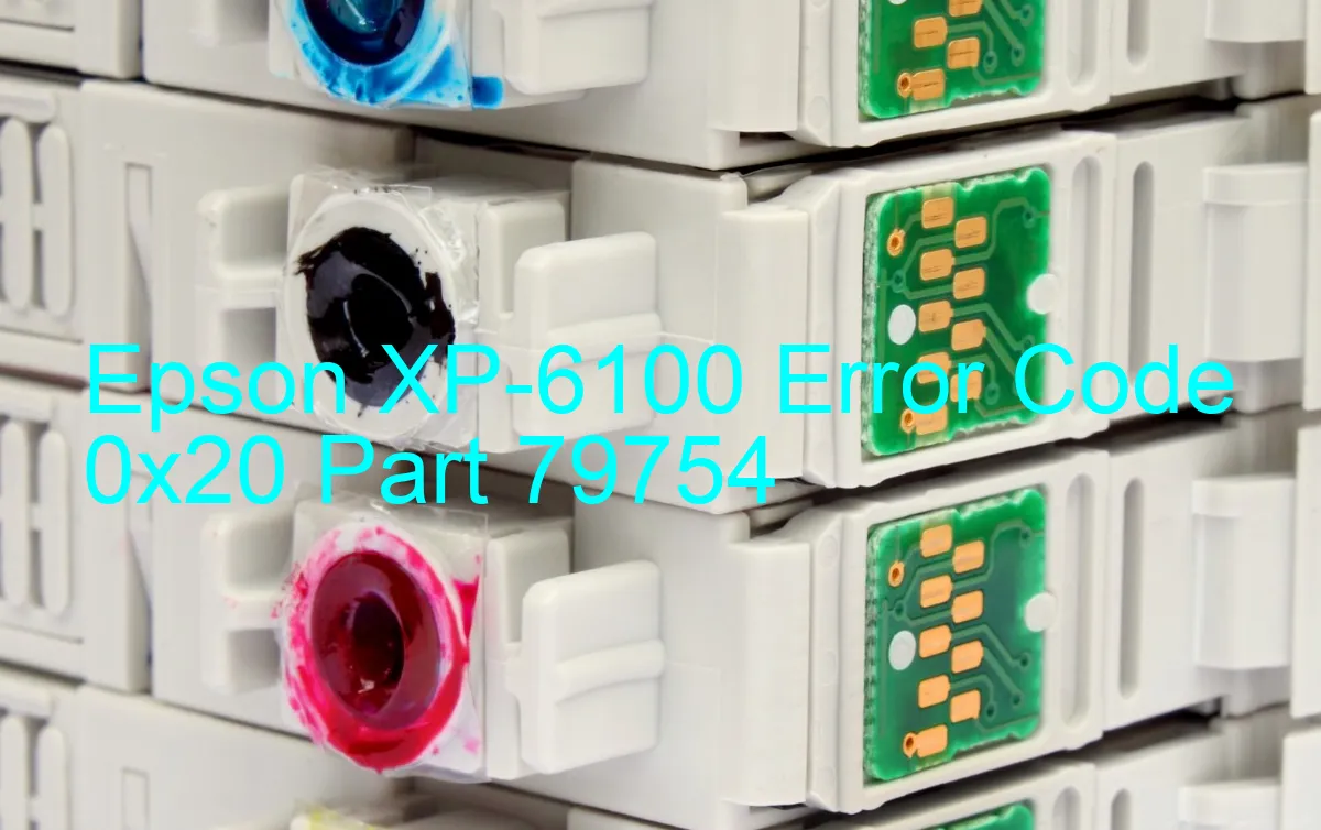 Epson XP-6100 Code d'erreur 0x20