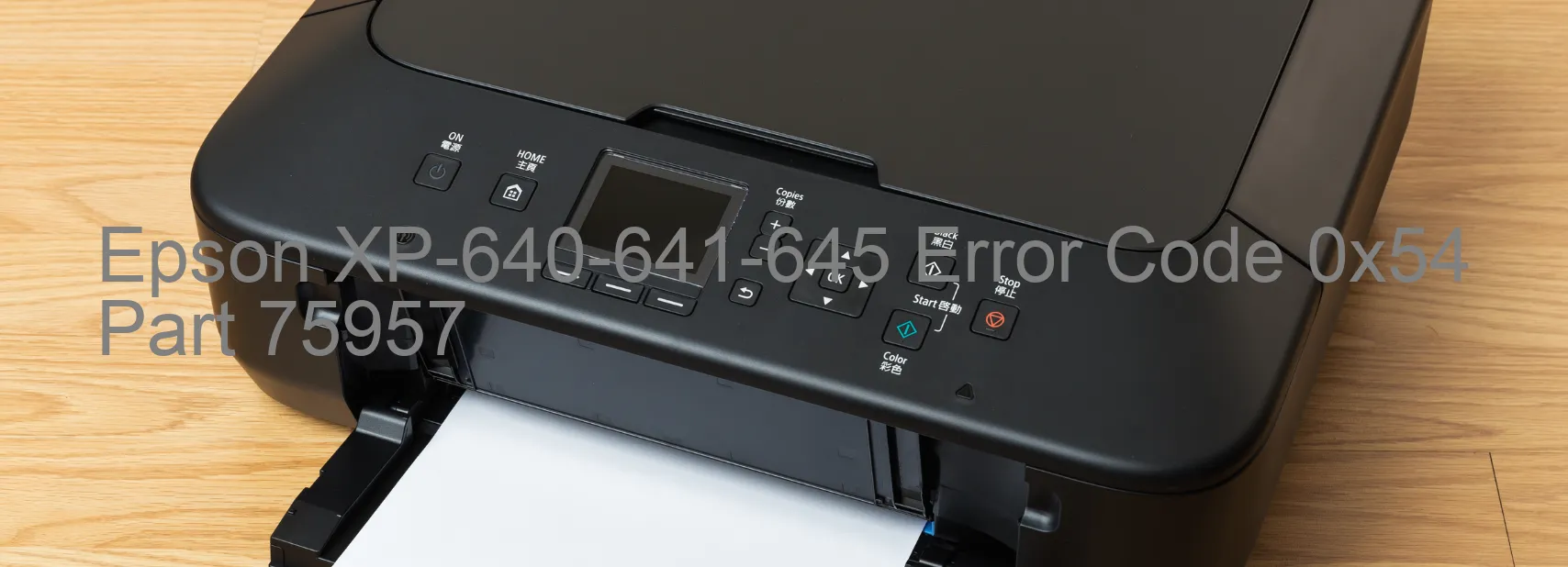 Epson XP-640-641-645 Code d'erreur 0x54