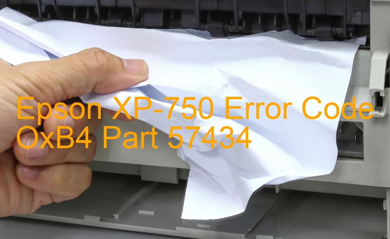 Epson XP-750 Code d'erreur OxB4