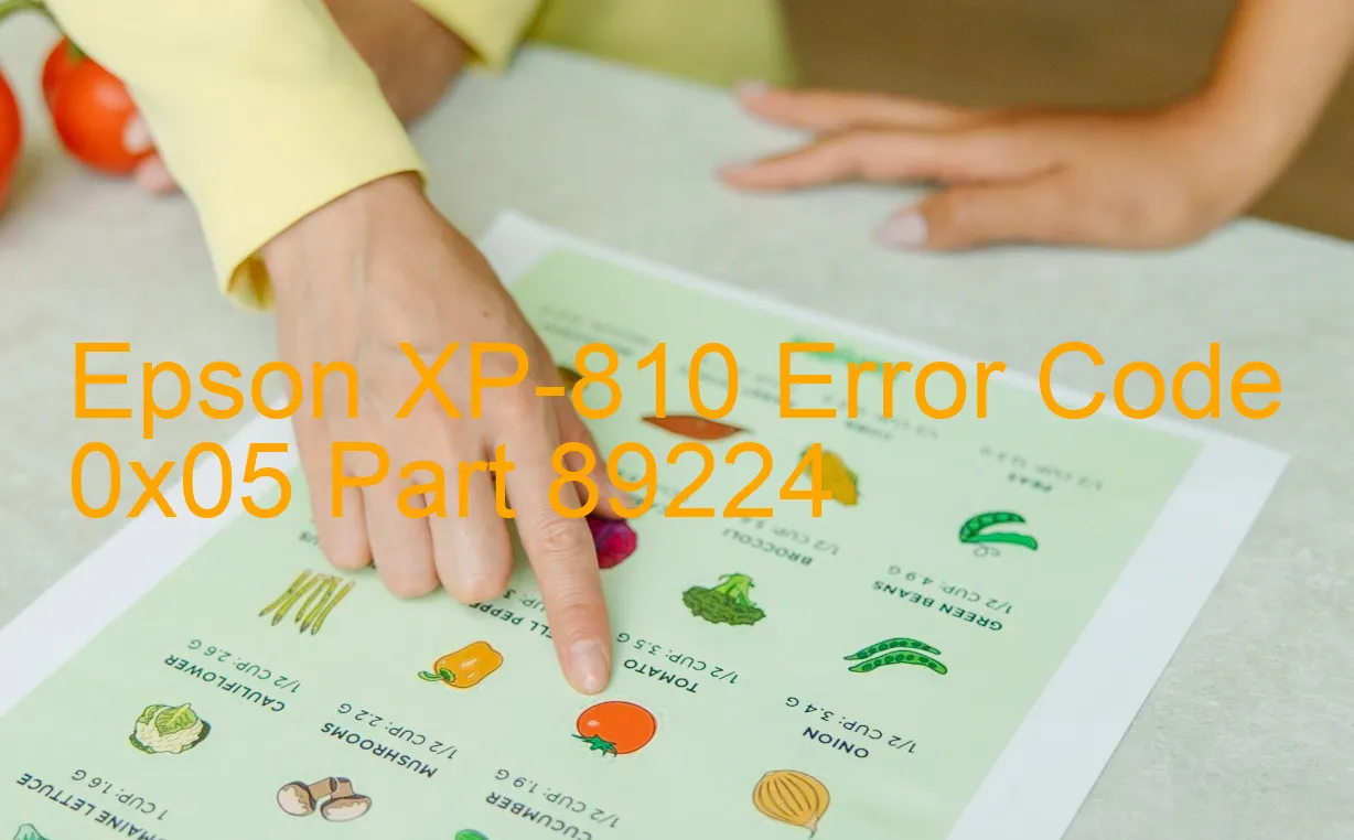 Epson XP-810 Code d'erreur 0x05